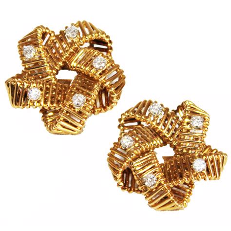 hermes diamond earrings|vintage hermes earrings.